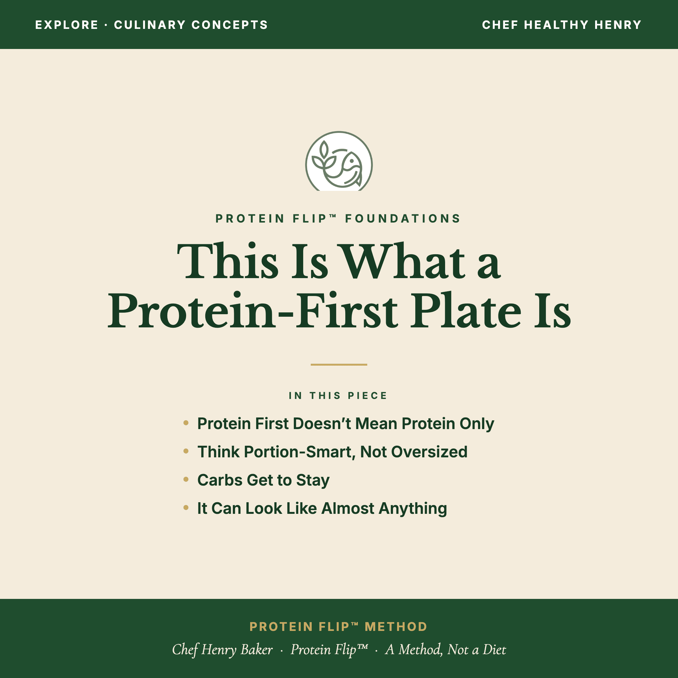 What Is a Protein-First Plate?