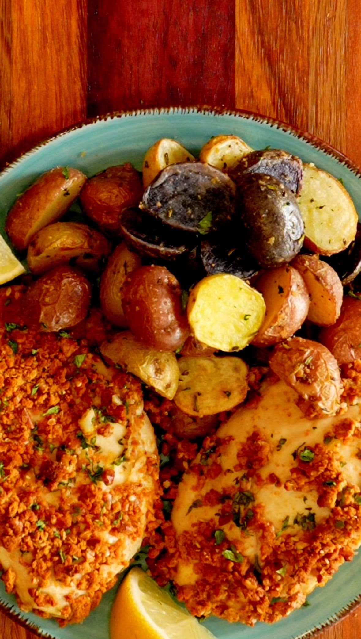Air Fryer Garlic and Herb Baby Potatoes