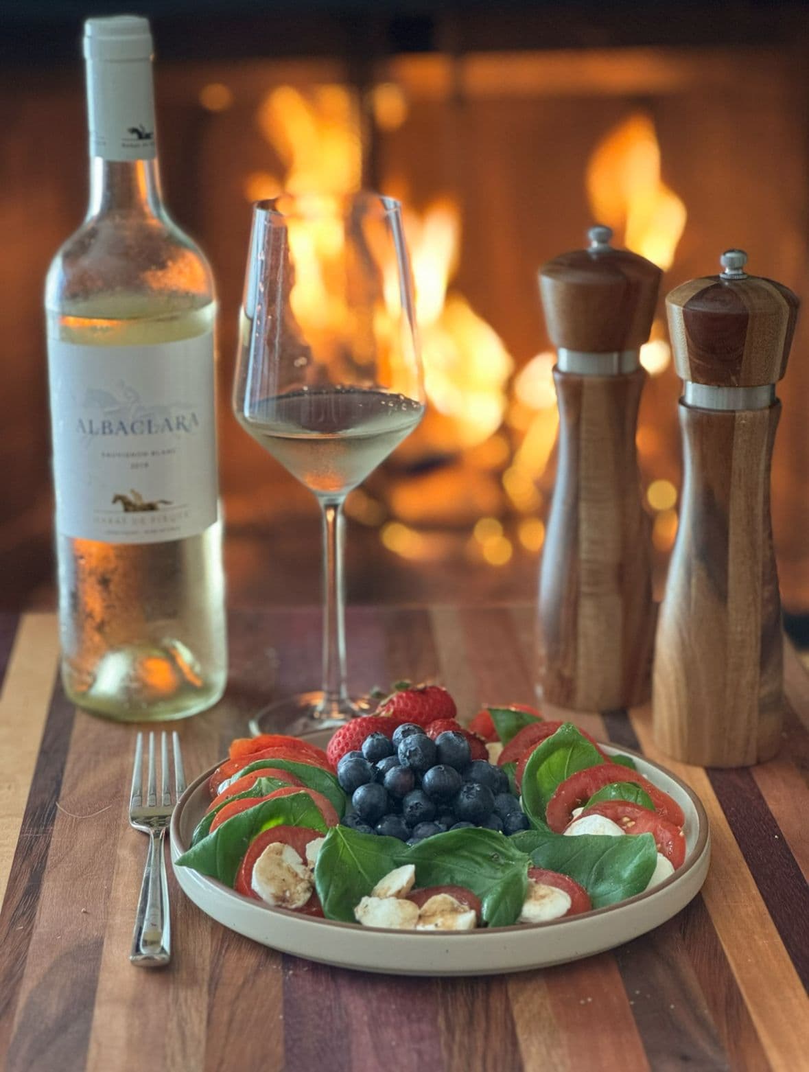 Italian Caprese Salad with a Fruity Twist