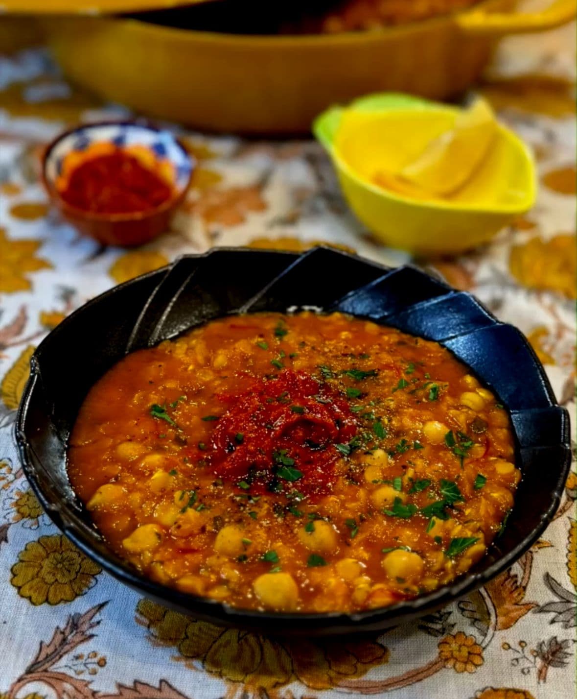 Harira, Moroccan lentil and chickpea Soup