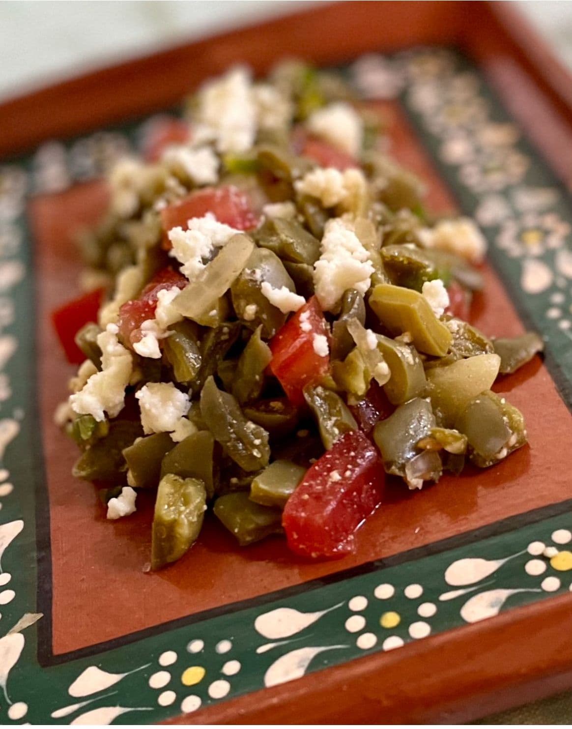 Nopal (Cactus) Salad with Queso Fresco