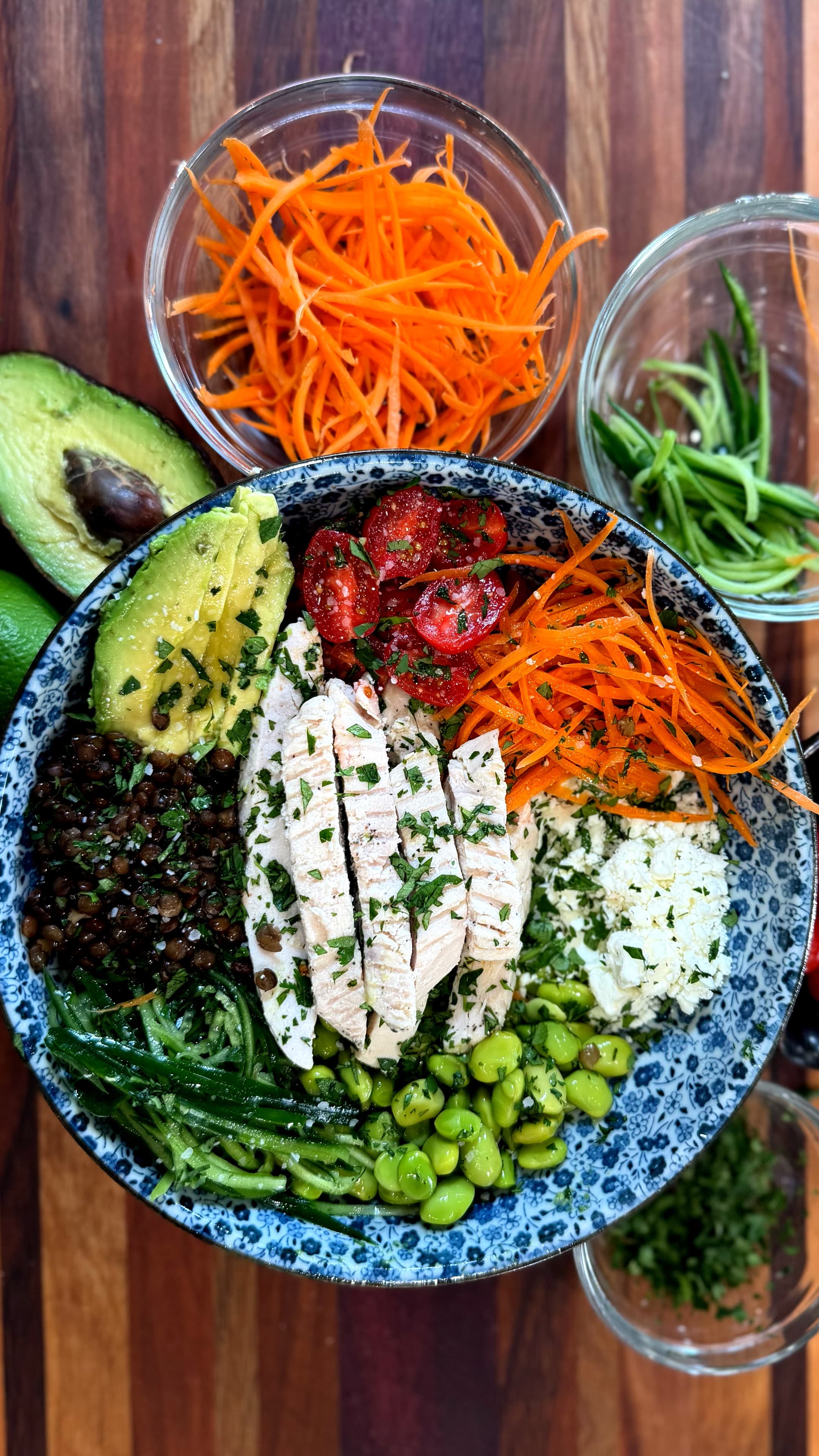 Spicy Chicken & French Lentil Bowl