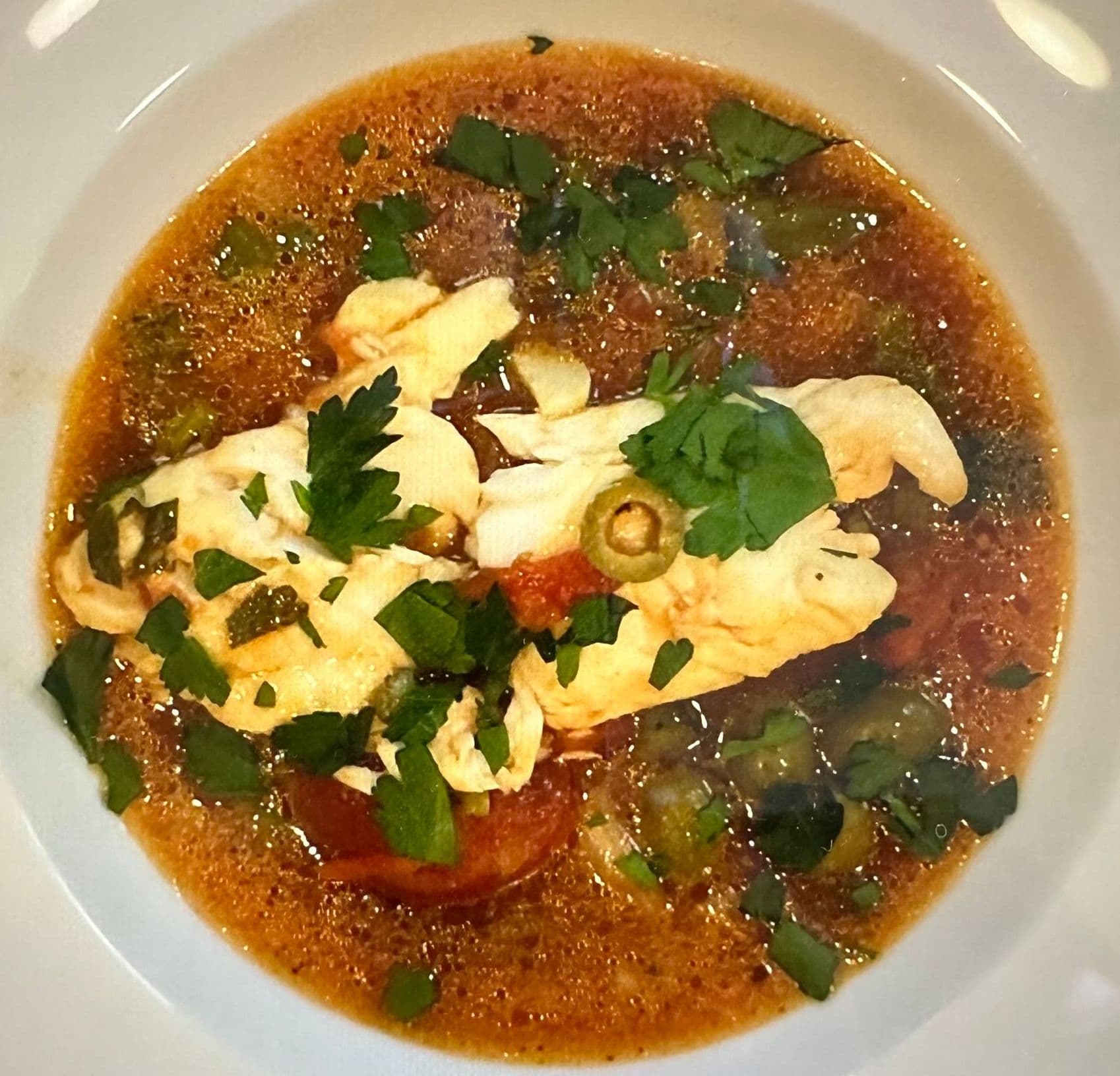 Tilapia Stew with Nopal (Cactus)